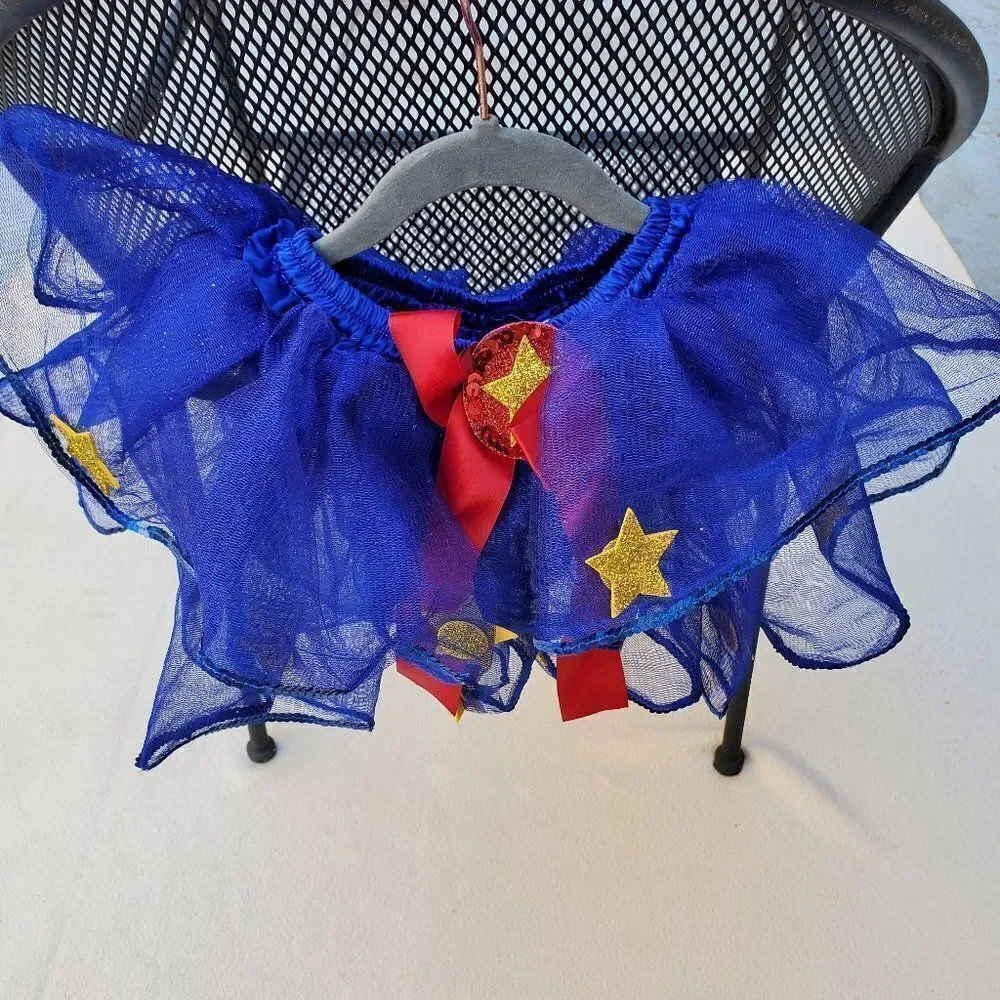 Just Pretend by Wyla blue red and gold Patriotic tutu skirt